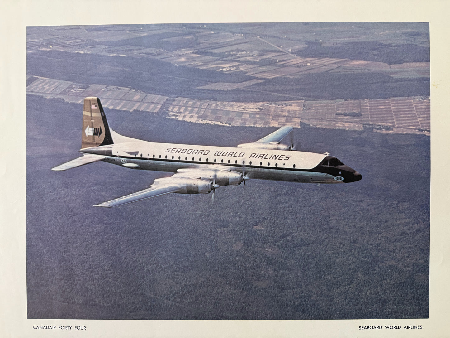 Canadair CL-44 Vintage Poster