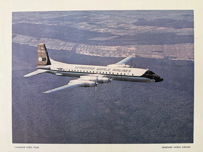 Canadair CL-44 Vintage Poster