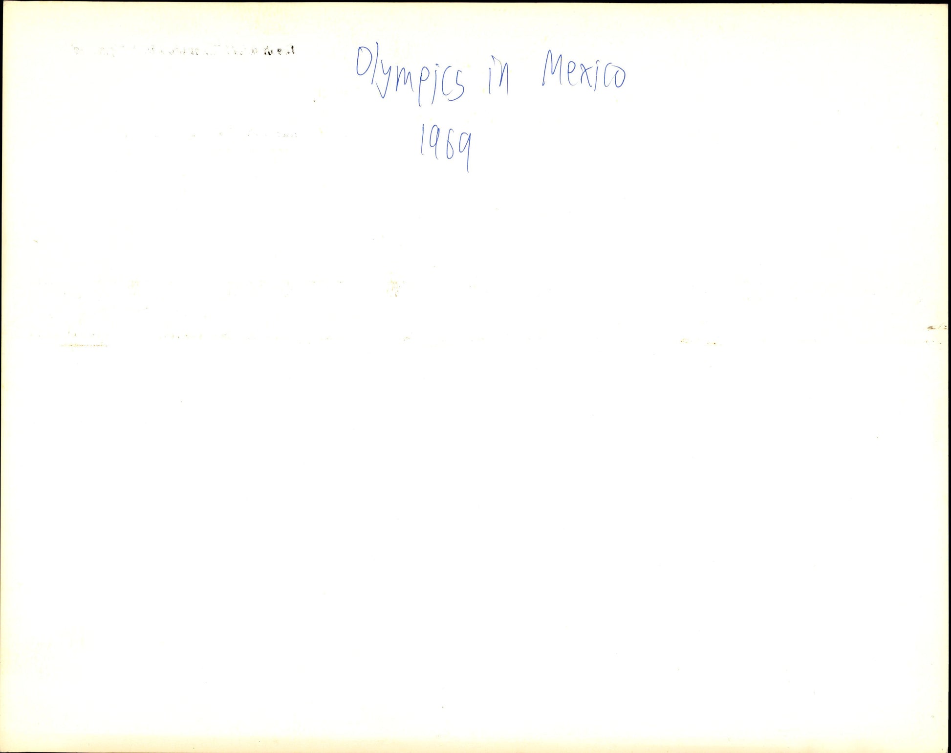 The Olympics in Mexico Film Promotional Images (1969) (18 vintage oversized images) Sports