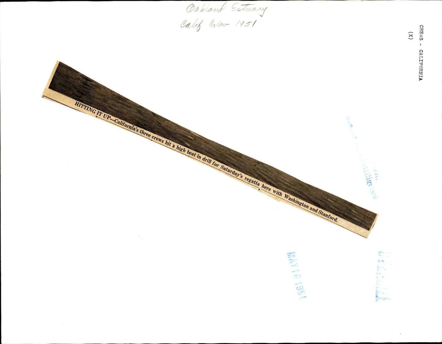Rowing Collection (1938-1951) (5 oversize vintage prints)