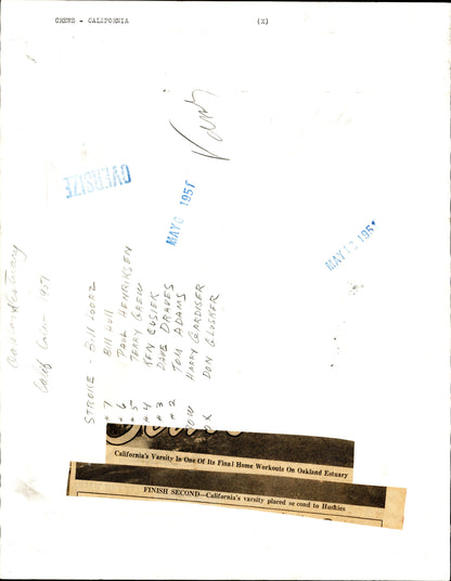 Rowing Collection (1938-1951) (5 oversize vintage prints)