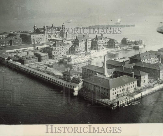 Aerial View of Ellis Island (1923) Ellis Island New York New York City