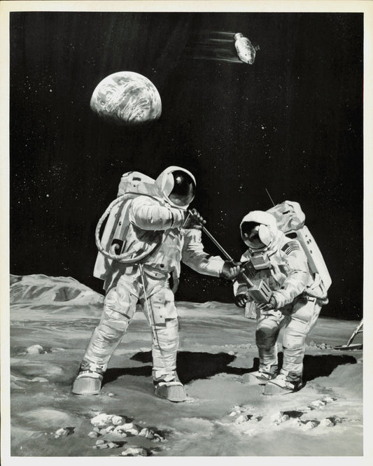 Apollo Artist Concept Collection (1961-1969) (6 Vintage Prints) Apollo Moon NASA Science Space