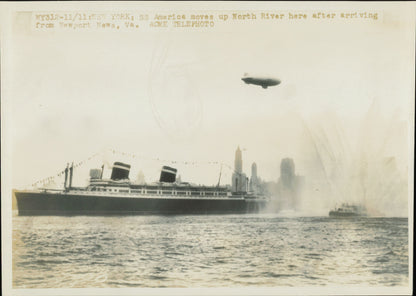 Passenger Ship Collection (mid-20th century) (9 vintage prints) Naval travel