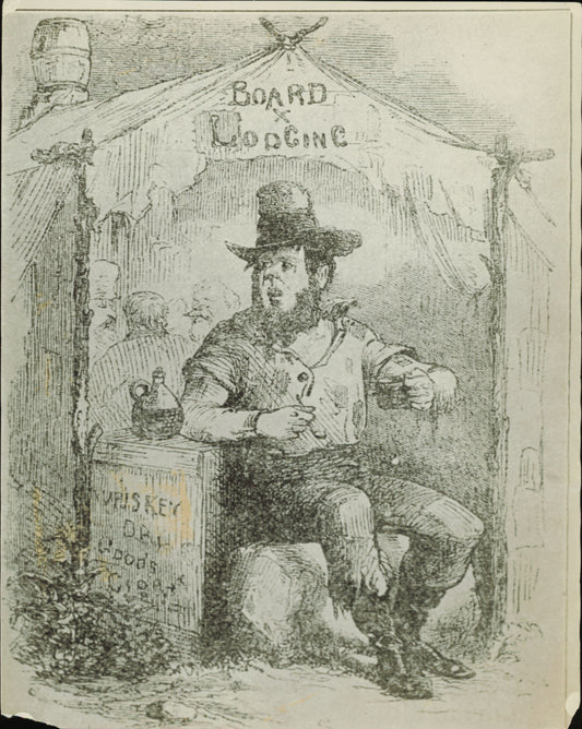 Prospecting Illustration Collection (1928) (4 vintage prints) Gold Rush Illustration