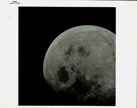 Apollo 8 Moon Print (1968) Moon NASA Science Space