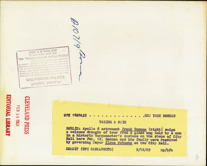 Frank Borman Collection (10 vintage prints) beer NASA Oscar Abolafia Science Space