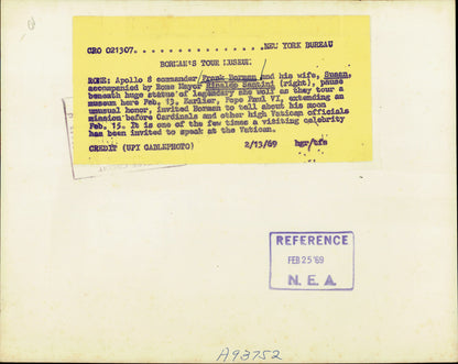 Frank Borman Collection (10 vintage prints) beer NASA Oscar Abolafia Science Space