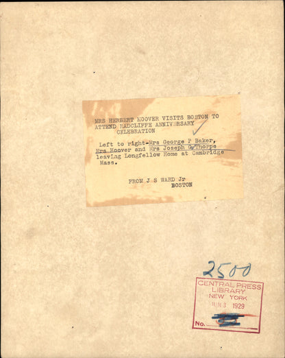 Mrs. Lou Henry Hoover Collection (1921-1939) (25 vintage prints)