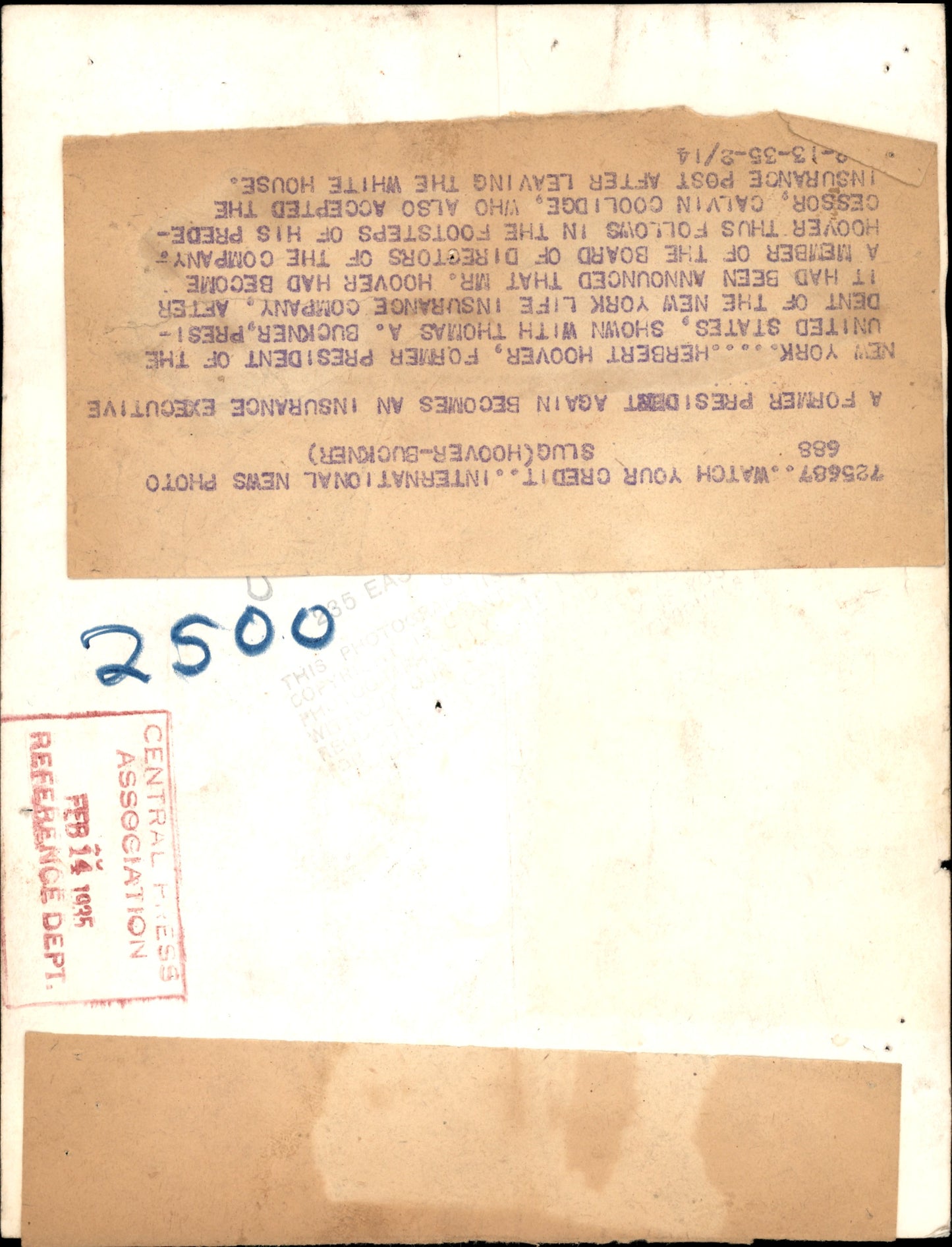 Herbert Hoover Collection (1921-1961) (44 vintage prints)