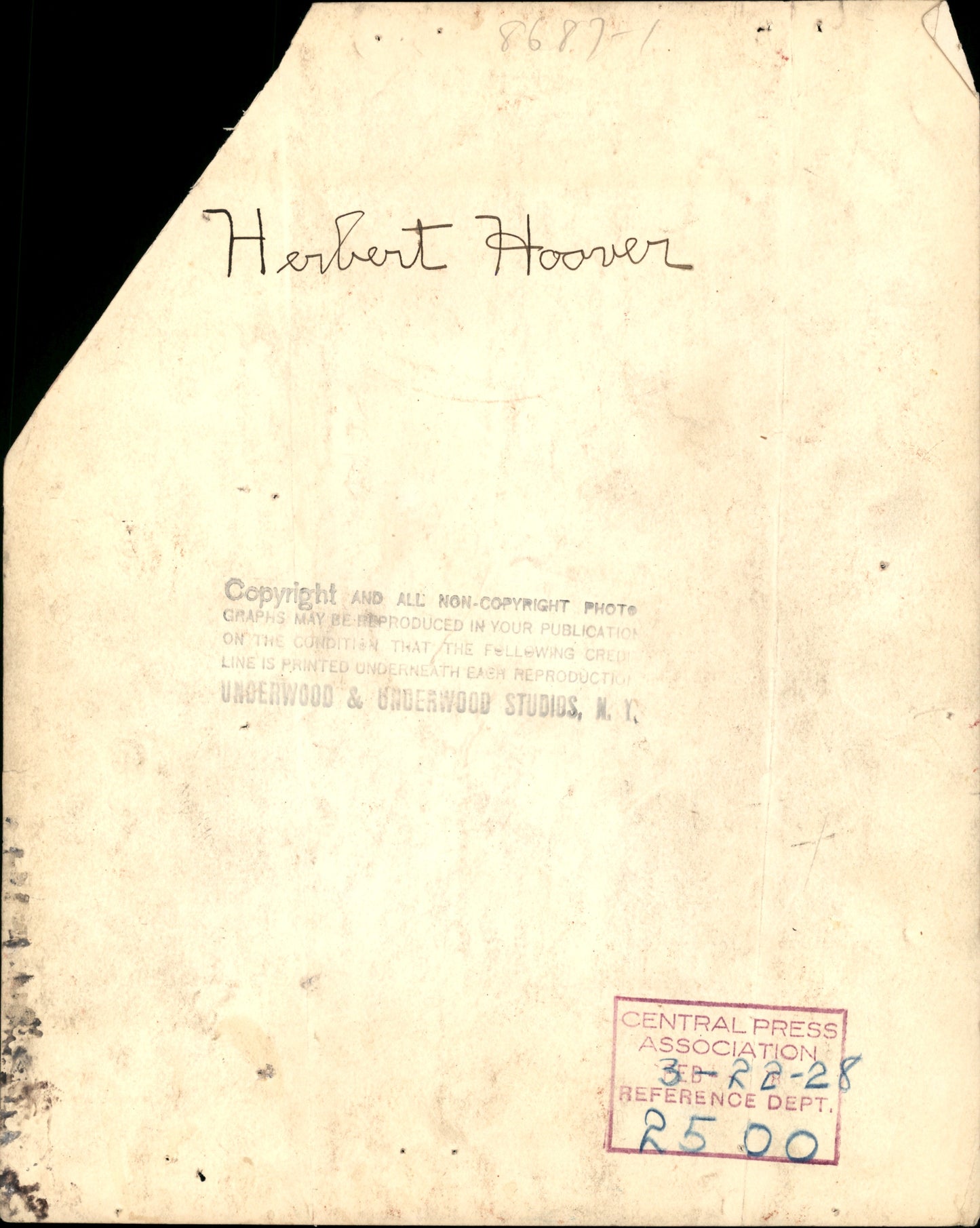Herbert Hoover Collection (1921-1961) (44 vintage prints)