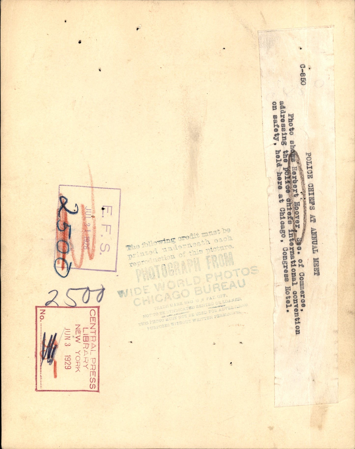 Herbert Hoover Collection (1921-1961) (44 vintage prints)