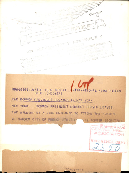 Herbert Hoover Collection (1921-1961) (44 vintage prints)