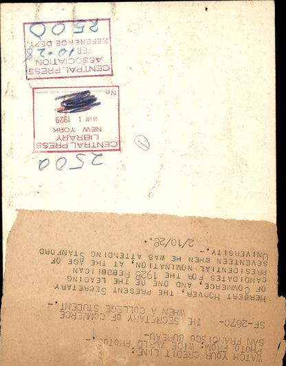 Herbert Hoover Collection (1921-1961) (44 vintage prints)