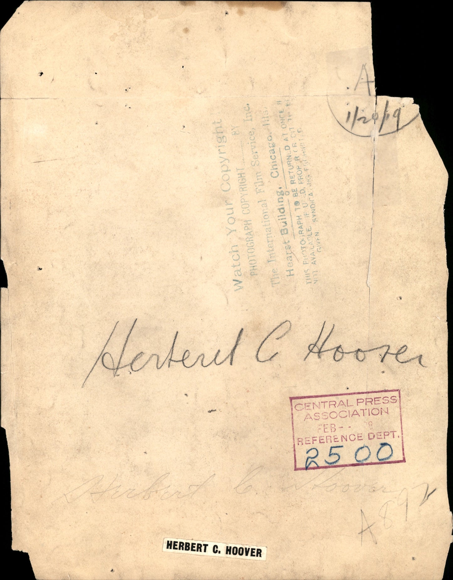Herbert Hoover Collection (1921-1961) (44 vintage prints)