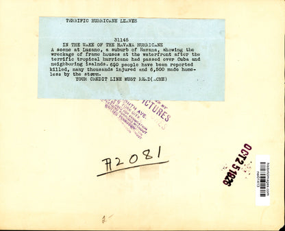 Hurricane Wreckage Collection (1926-1935) (6 vintage prints)