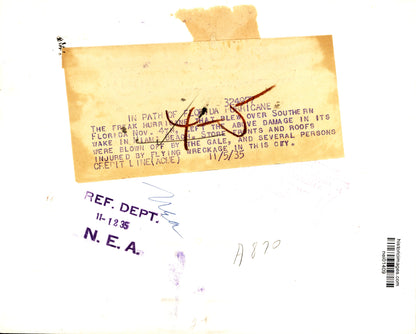Hurricane Wreckage Collection (1926-1935) (6 vintage prints)