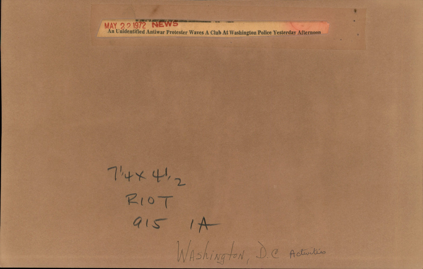 Washington DC Demonstrations Collection (60 vintage prints)